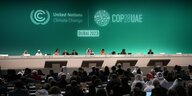 Verhandlungsraum der UN-Klimakonferenz in Dubai