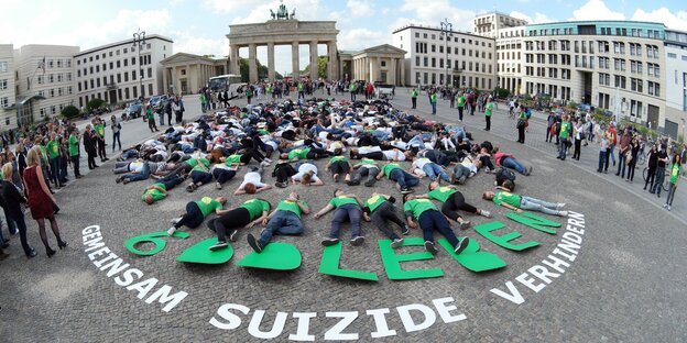 Aktion am Brandenburger Tor Aktion am Brandenburger Tor
