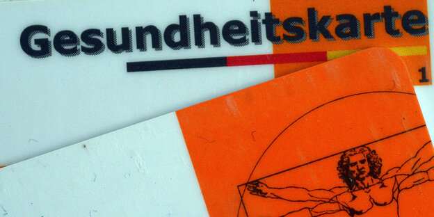 Eine Krankenkassenkarte Eine Krankenkassenkarte