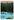 Vertikale, abstrakte Acrylmalerei. Im unteren Bildbereich ist durch eine hellblaue Fläche mit grünen Elementen ein See angedeutet. Darüber schwebt eine dunkelgrüne Farbfläche, an deren oberem Rand sich Rundungen andeuten. Im obersten Streifen des Bildes laufen zwei rostorange Farbbänder horizontal über die Bildfläche, dazwischen sind rechteckige Farbakzente in Rosa und Grün platziert.
