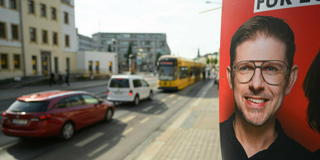 Election poster of the attacked SPD politician Matthias Ecke