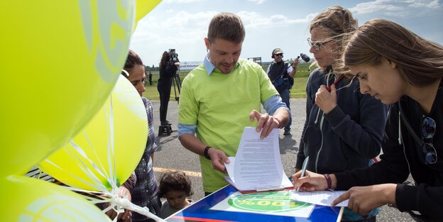 Unterschriftensammlung für Tempelhof