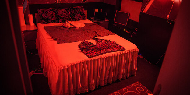 Bett in einem Berliner Bordell Bett in einem Berliner Bordell