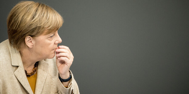 Angela Merkel im Bundestag