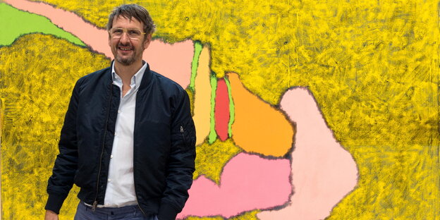Daniel Richter vor einem seiner Bilder Daniel Richter vor einem seiner Bilder