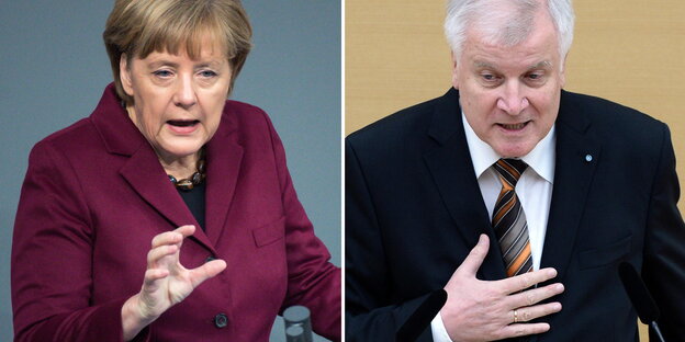Angela Merkel und Horst Seehofer Angela Merkel und Horst Seehofer
