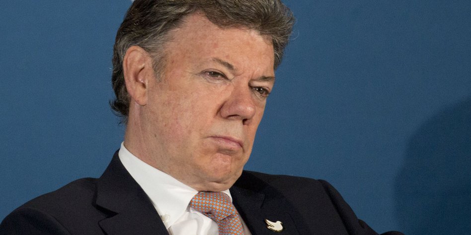 <b>...</b> gegenüber der Farc-Guerilla: Kolumbiens Präsident Juan <b>Manuel Santos</b>. - santos_03