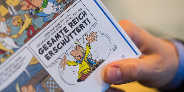 Ausschnitt aus dem neuen Asterix-Band Ausschnitt aus dem neuen Asterix-Band