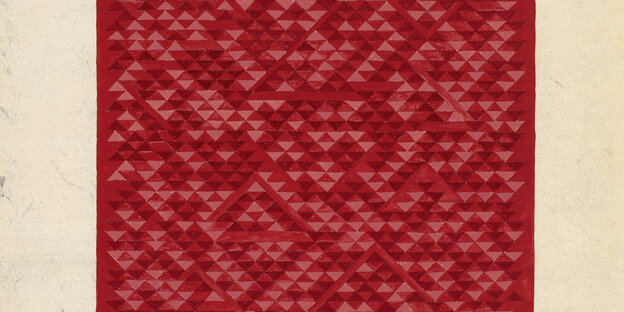 Anni Albers, Studie zu Camino Real, Gouache auf Blaupausenpapier, 1967 Anni Albers, Studie zu Camino Real, Gouache auf Blaupausenpapier, 1967