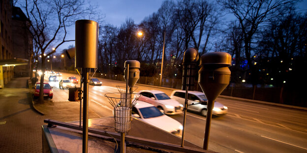 Feinstaub-Messstation am Neckartor in Stuttgart Feinstaub-Messstation am Neckartor in Stuttgart