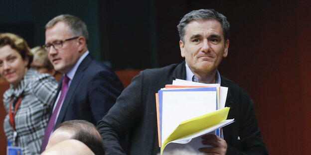 Der griechische Finanzminister Euklid Tsakalotos Der griechische Finanzminister Euklid Tsakalotos