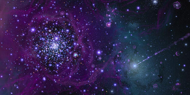 Ein Sternenhimmel durch das Hubble-Weltraumteleskop. Ein Sternenhimmel durch das Hubble-Weltraumteleskop.