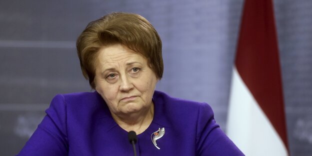 Lettllands Ex-Regierungschefin Laimdota Straujuma Lettllands Ex-Regierungschefin Laimdota Straujuma