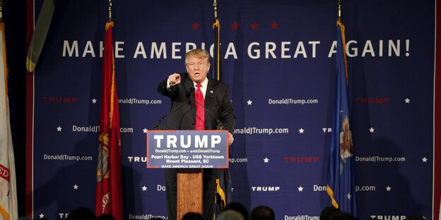 Donald Trump hält eine Rede in Mount Pleasant Donald Trump hält eine Rede in Mount Pleasant
