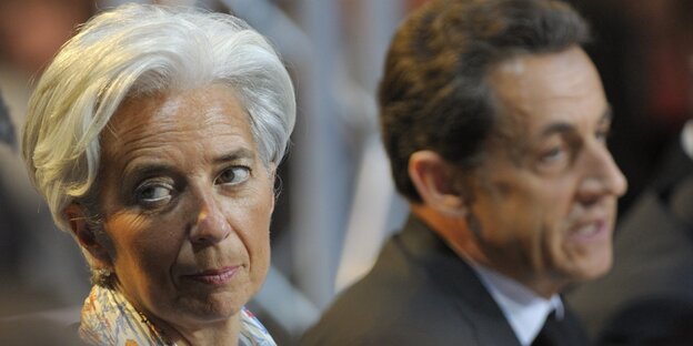 Christine Lagarde und Nicolas Sarkozy Christine Lagarde und Nicolas Sarkozy