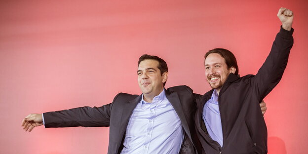Alexis Tsipras und Pablo Iglesias Alexis Tsipras und Pablo Iglesias