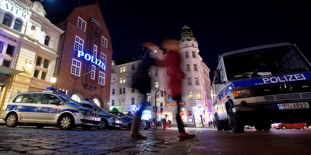 Davidwache bei Nacht Davidwache bei Nacht