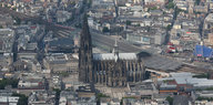 Luftbild der Kölner Innenstadt