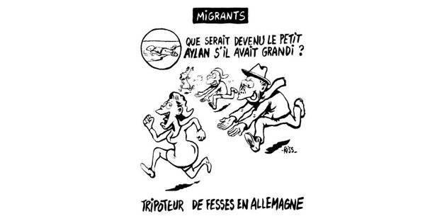 Karikatur in „Charlie Hebdo" Karikatur in „Charlie Hebdo"