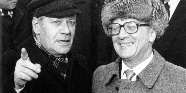 Helmut Schmidt und Erich Honecker Helmut Schmidt und Erich Honecker
