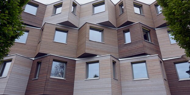 Fassade einer Wohnung des Studentendorfs Adlershof Fassade einer Wohnung des Studentendorfs Adlershof