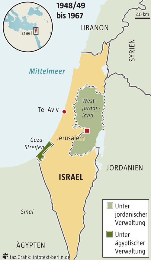 Drei Israelkarten