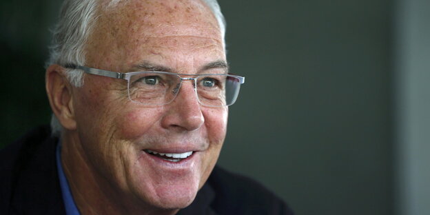 Nahaufnahme von Franz Beckenbauer Nahaufnahme von Franz Beckenbauer