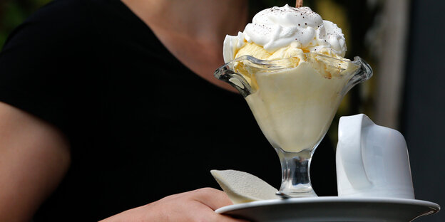Ein Eisbecher Ein Eisbecher