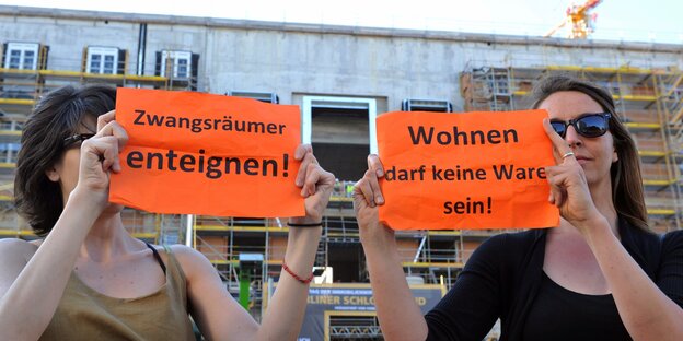 Protest am Stadtschloss