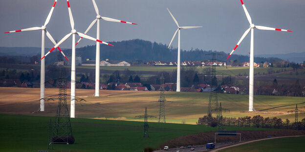 Windanlagen in Thüringen Windanlagen in Thüringen