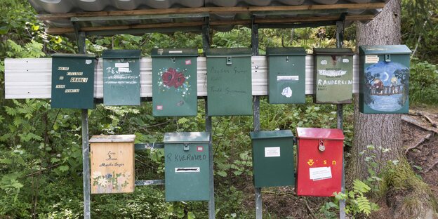 Viele Briefkästen