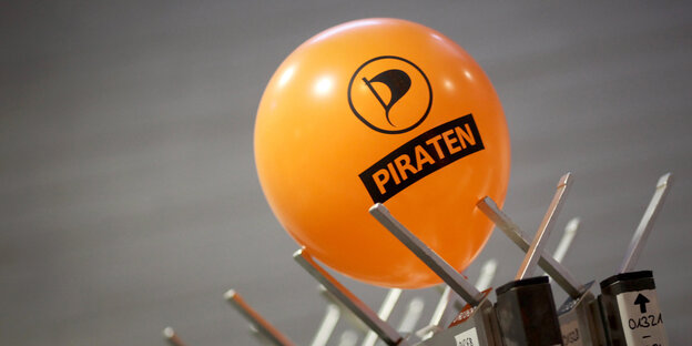 Luftballon der Piratenpartei Luftballon der Piratenpartei