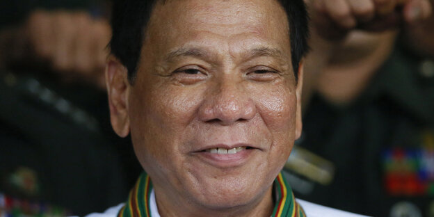 Porträt Präsident Duterte Porträt Präsident Duterte