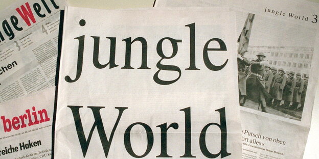 eine Ausgabe der Zeitung „Jungle World“ eine Ausgabe der Zeitung „Jungle World“