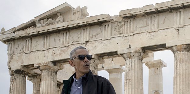 Obama auf der Akropolis