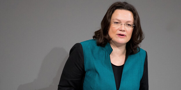 Andrea Nahles im Bundestag Andrea Nahles im Bundestag