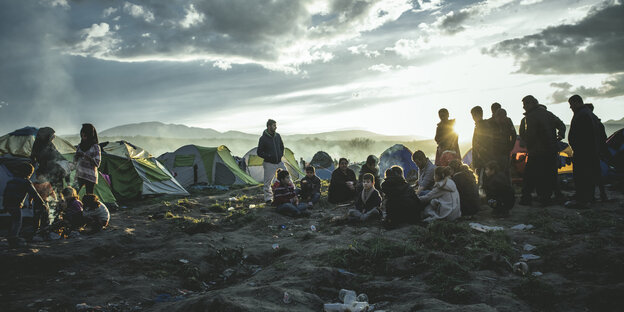Flüchtlingscamp Idomeni an der griechisch-mazedonischen Grenze Flüchtlingscamp Idomeni an der griechisch-mazedonischen Grenze