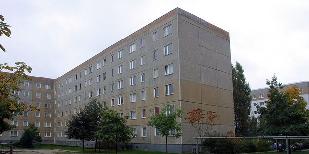 Ein Plattenbau-Haus