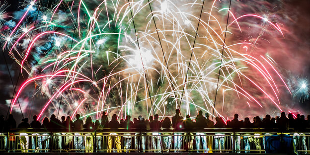 Buntes Feuerwerk