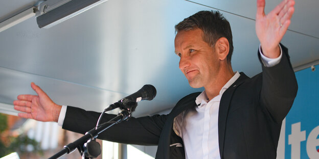 Björn Höcke, Fraktionsvorsitzender der AfD in Thüringen Björn Höcke, Fraktionsvorsitzender der AfD in Thüringen