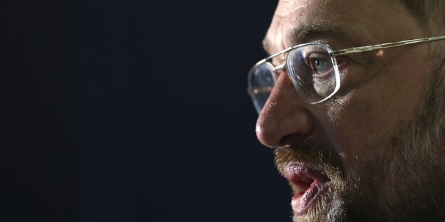 Martin Schulz spricht Martin Schulz spricht