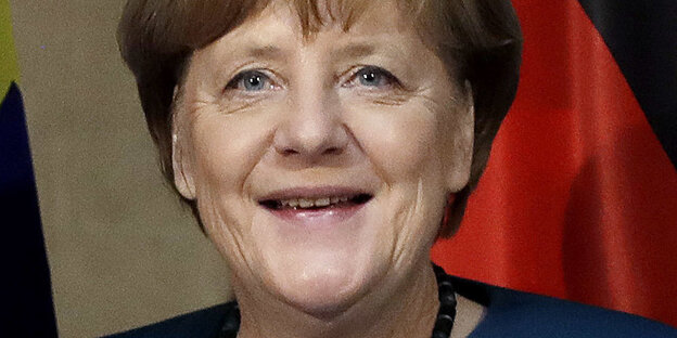 Merkel lacht Merkel lacht
