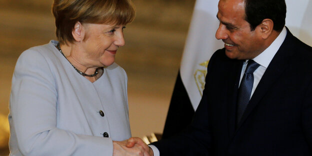 Merkel und al-Sisi Merkel und al-Sisi