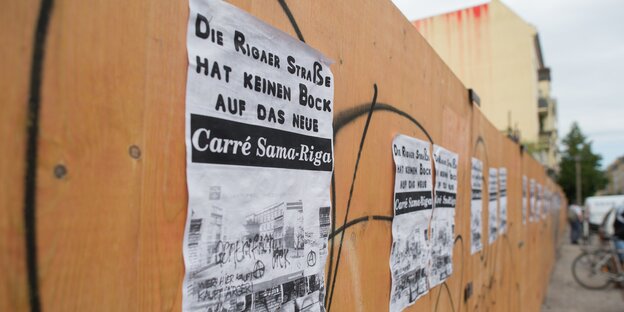 Protest gegen das Bauprojekt