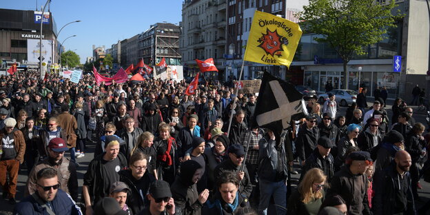 ein Demonstrationszug