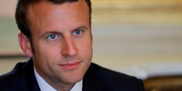 Porträt Macron Porträt Macron