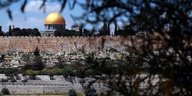 EIn Landschaftfoto von der Jerusalem-Altstadt EIn Landschaftfoto von der Jerusalem-Altstadt