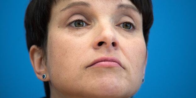 Nahaufnahme von Frauke Petry Nahaufnahme von Frauke Petry