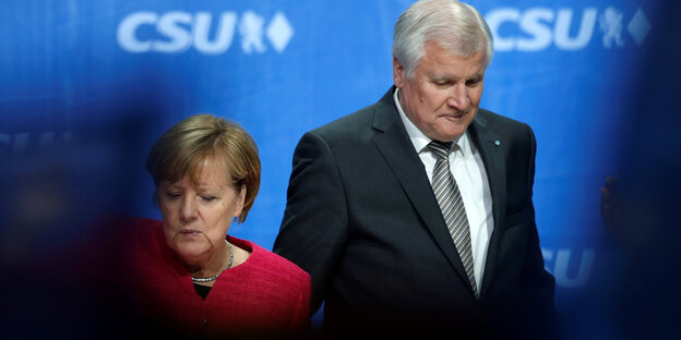 Merkel und Seehofer Merkel und Seehofer