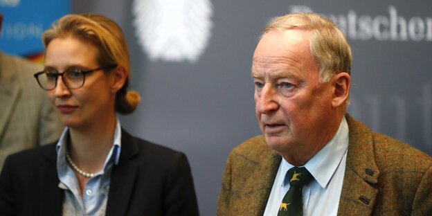 Porträt Weidel und Gauland Porträt Weidel und Gauland